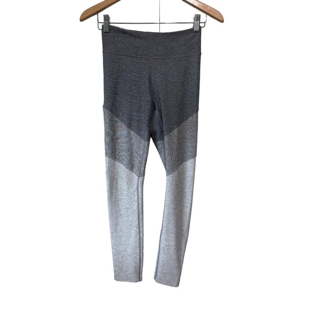Outdoor Voices Leggings Size Small Springs Colorblock 7/8 Gray White Athleisure